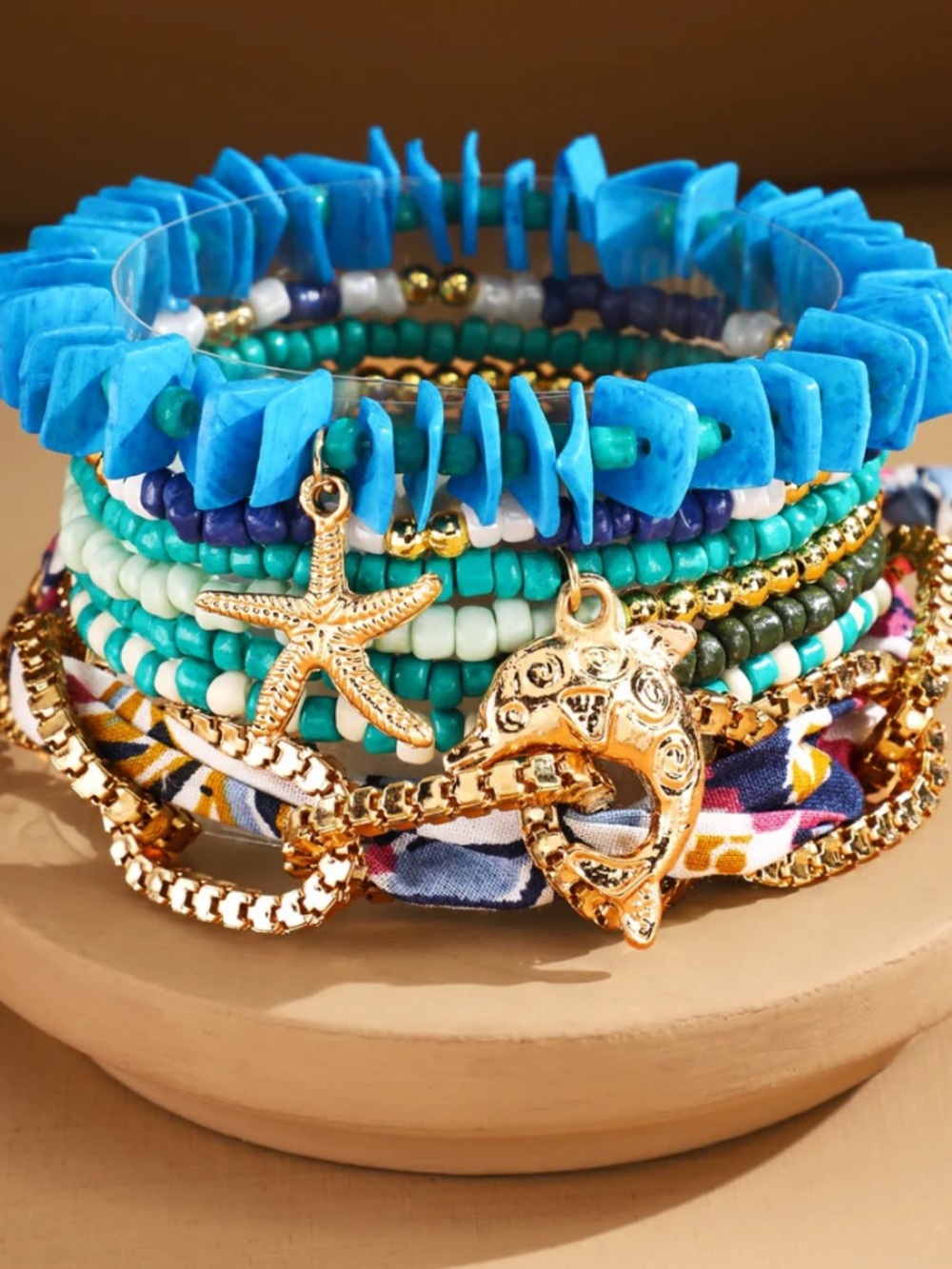 Bracelet 3 ❤️ Ocean Life Beaded Bracelet Set